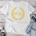 Spqr Lila I Senatus Populus Que Romanus T-shirt Frauen Lustige Geschenke