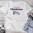 Tiktokeuse Meilleure Tiktokeuse Amusant Fille Adolescente Maglietta da donna Regalos divertidos
