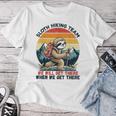 Vintage Outdoor Trekking Hiking Sloth T-shirt Frauen Lustige Geschenke