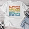 My Weight Is None Of Your Preoccupation On Back Maglietta da donna Regalos divertidos