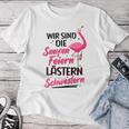 Women's Wir Sind Die Saufen Feiern Lästern Schwestern Party Saufen T-shirt Frauen Lustige Geschenke