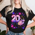 20° Compleanno Ragazza Di 20 Anni Pittura Numero 20 Maglietta da donna Regalos para ella