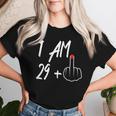 I Am 29 Plus 1 Middle Finger 30Th Birthday For Women T-shirt Frauen Geschenke für Sie