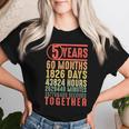 5 Anni Anniversario Regali Per Lui Coppia Romantica 5° Matrimonio Maglietta da donna Regalos para ella