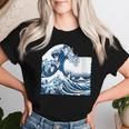 Blue Cats Wave For Kamala Drôle Chat Propriétaires Kamala Harris T-shirt femme Cadeaux pour elle