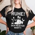 Bowling Bowler Peace Der Meister Wirft T-shirt Frauen Geschenke für Sie