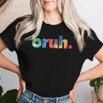 Bruh Simple Bruh Moment Slang Bro Sarcastic Cool Ironic Maglietta da donna Regalos para ella