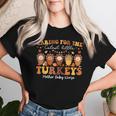 Caring For The Cutest Turkeys Mother Baby Nurse Thanksgiving Women T-shirt Gifts for Her