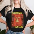 Chat Humour Fille Enfant Allergique Aux Gens T-shirt femme Cadeaux pour elle