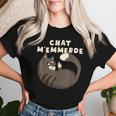Chat M'emmerde Chat M'épuise Chat Homme Cadeau Humour T-shirt femme Cadeaux pour elle