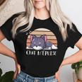 Chat M'épuise Chat Humour Homme Drôle Chaton T-shirt femme Cadeaux pour elle