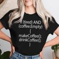 Coffee Code Programmers Coding Maglietta da donna Regalos para ella