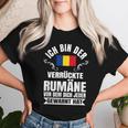 Crazy Romania Romanian Flag T-shirt Frauen Geschenke für Sie