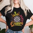 Dart Spielerin Dart Queen Lustiges Dart Spielen Frauen T-shirt Frauen Geschenke für Sie