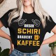 Dieser Schiri Needs Coffee Referee Referee Schiri T-shirt Frauen Geschenke für Sie