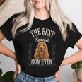 Donna Best Spaniel Mom Ever Cocker Spaniel Inglese Cane Donne Con Collo A Maglietta da donna Regalos para ella
