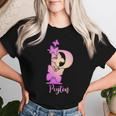 Donna Peyton Carino Personalizzato Farfalla Personalizzato Bambini Ragazze Nome Con Collo A Maglietta da donna Regalos para ella