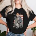 Duck Hunting Trump Camo Hello Hunting Season Us Flag Women T-shirt Gifts for Her