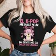 El K-Pop Me Hace Feliz Kpop Musik Cuello Camiseta de mujer Regalos para ella