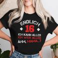 Endlich 16 Ich Kann Alles Ich Weiß Alles Ähm Mama T-shirt Frauen Geschenke für Sie