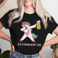 Es Escaliert Eh Dabbing Unicorn With Beer Unicorn & Beer T-shirt Frauen Geschenke für Sie