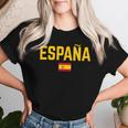 España Spain Flag Women's Children's Spain Red T-shirt Frauen Geschenke für Sie