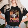 Are You Fall-O-Ween Jesus Christian Halloween Pumpkin Boho Women T-shirt Gifts for Her