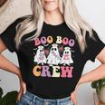 Boo Boo Crew Halloween Costume Nurse Spooky Ghost Women T-shirt Gifts for Her