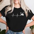 -Élo D'intérieur Ekg Line Heartbeat T-shirt femme Cadeaux pour elle
