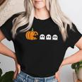 Halloween Gamer Gaming Pumpkin Ghost Boys Women T-shirt Gifts for Her