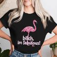 Summer Vibes I'm Fabulous Pink Flamingo Women T-shirt Gifts for Her
