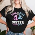 Gender Reveal Sister T-shirt Frauen Geschenke für Sie