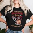 Giocatore Di Basket Cestista Ragazza Pallacanestro Basket Maglietta da donna Regalos para ella
