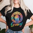 Groovy Peace Sign Tie Dye Hippie Women T-shirt Gifts for Her