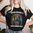 Guten Morgen Ganz Dünnes Eis Dog Coffee T-shirt Frauen Geschenke für Sie