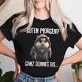 Guten Morgen Ganz Dünnes Eis- Morgenmuffel Coffee Hamster T-shirt Frauen Geschenke für Sie