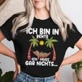 Ich Bin In Rente Ich Muss Gar Nichts Rentner Sloth T-shirt Frauen Geschenke für Sie