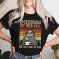 Irgendwas Ist Hier Faul Sloth Animal Morgenmuffel T-shirt Frauen Geschenke für Sie