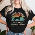 Irish Greyhound Dogs Mom Proudly Owned By An Irish Wolfhound Women T-shirt Gifts for Her