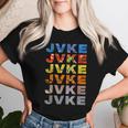 Jvke Colorful With Butterfly And Snake Vintage Retro Women T-shirt Gifts for Her