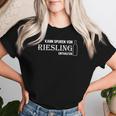 Kann Spurenon Riesling With Red Wine Winzer Alk Text T-shirt Frauen Geschenke für Sie