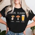 Kleine Pilzkunde Glückspilz Beer T-shirt Frauen Geschenke für Sie