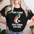 With Koi Carp Garden Pond Koi & Beer Das Gönn Ich Mir T-shirt Frauen Geschenke für Sie