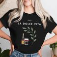 La Dolceita Italy Laurelino Wine T-shirt Frauen Geschenke für Sie