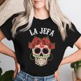 La Jefa Sugar Skullêtements Mexicain Dia De Los Muertos Dead T-shirt femme Cadeaux pour elle