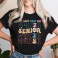 My Last First Day Senior 2025 Back To School Class Groovy Women T-shirt Gifts for Her