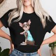 I Love Mom Chihuahua Humoristique Tatoué T-shirt femme Cadeaux pour elle