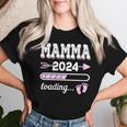 Mamma 2024 Loading Regalo Madre Gravidanza Nascita Con Collo A Maglietta da donna Regalos para ella