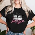 Man Muss Das Leben Tanzanz Women's Celebration Party Disco S T-shirt Frauen Geschenke für Sie