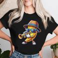 Musizierende Banana Mit Trumpet T-shirt Frauen Geschenke für Sie